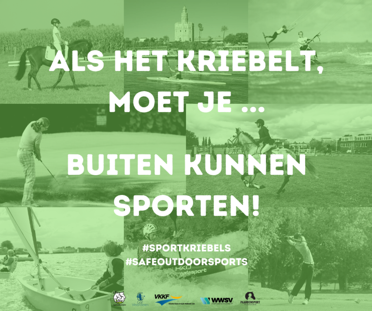 Als het kriebelt moet je buiten kunnen sporten visual oproep start competitie buitensporten