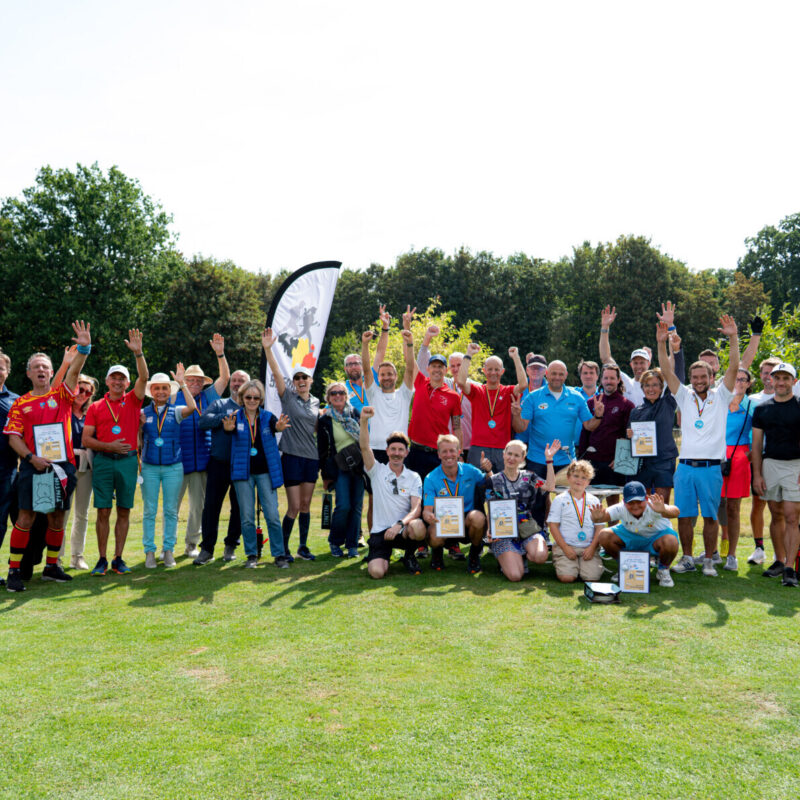 Group picture Be Ne Lux sprint speedgolf Brussels Drohme