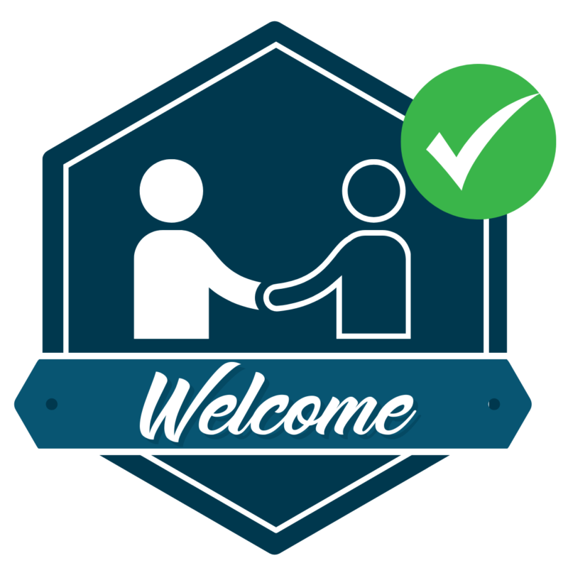 Just golf route badge welcome