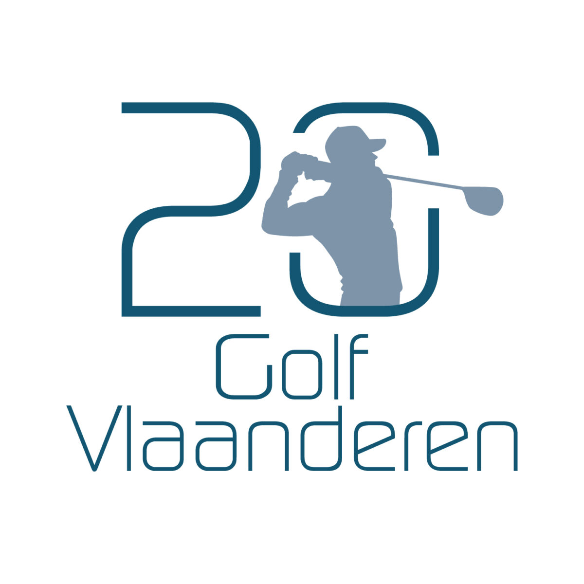 LOGO GOLFVLAANDEREN 20 JAAR SQ NEG
