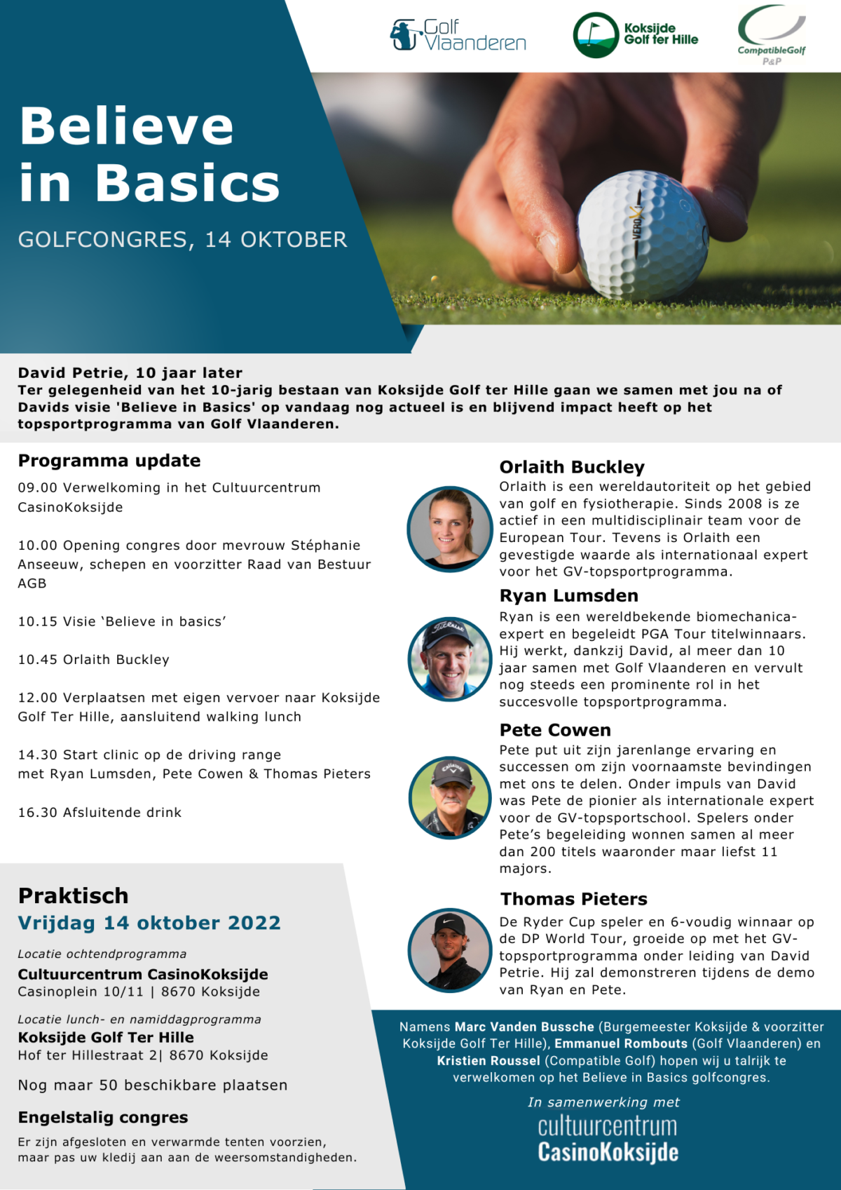 Programma update Believe in Basics golf congres definitief 1