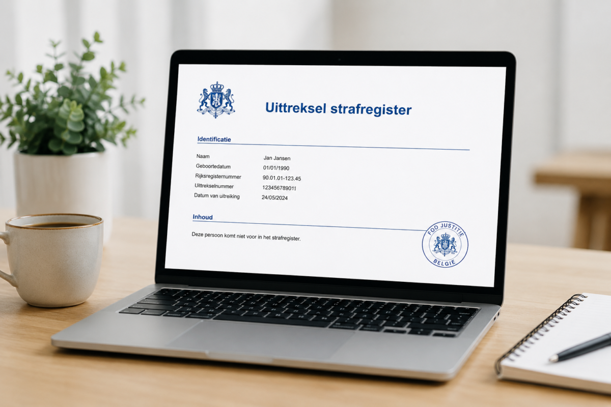 U Ittreksel strafregister afbeelding