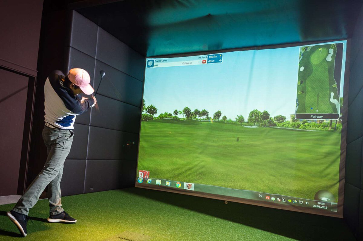 Indoor golfen simulator